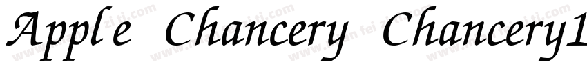 Apple Chancery Chancery10字体转换